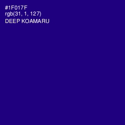 #1F017F - Deep Koamaru Color Image