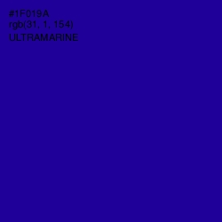 #1F019A - Ultramarine Color Image