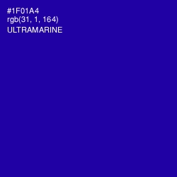 #1F01A4 - Ultramarine Color Image