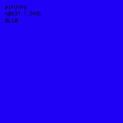 #1F01F6 - Blue Color Image
