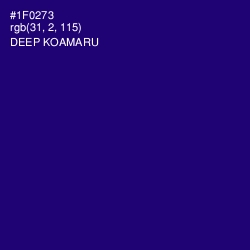 #1F0273 - Deep Koamaru Color Image