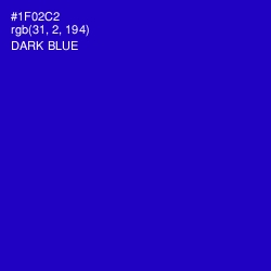 #1F02C2 - Dark Blue Color Image