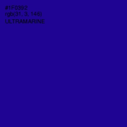 #1F0392 - Ultramarine Color Image