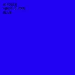 #1F03EE - Blue Color Image