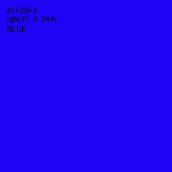 #1F03F4 - Blue Color Image