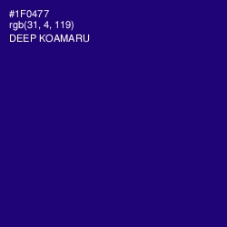 #1F0477 - Deep Koamaru Color Image