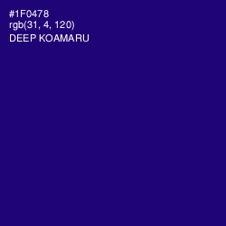 #1F0478 - Deep Koamaru Color Image