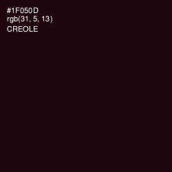 #1F050D - Creole Color Image