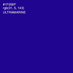 #1F058F - Ultramarine Color Image