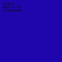 #1F05AC - Ultramarine Color Image