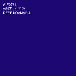 #1F0771 - Deep Koamaru Color Image