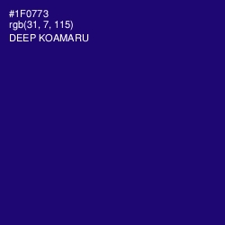 #1F0773 - Deep Koamaru Color Image