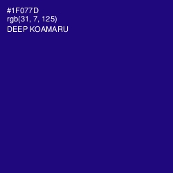 #1F077D - Deep Koamaru Color Image