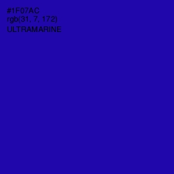 #1F07AC - Ultramarine Color Image