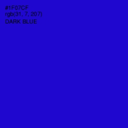 #1F07CF - Dark Blue Color Image