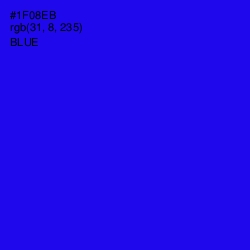 #1F08EB - Blue Color Image