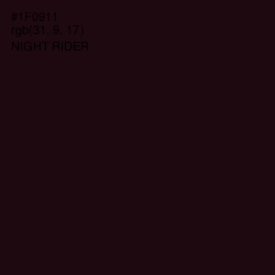 #1F0911 - Night Rider Color Image