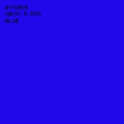 #1F09EB - Blue Color Image