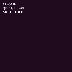 #1F0A1E - Night Rider Color Image