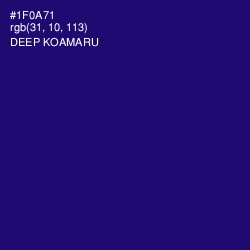 #1F0A71 - Deep Koamaru Color Image