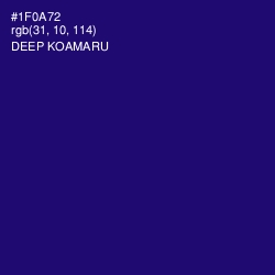 #1F0A72 - Deep Koamaru Color Image
