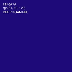 #1F0A7A - Deep Koamaru Color Image