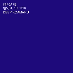 #1F0A7B - Deep Koamaru Color Image