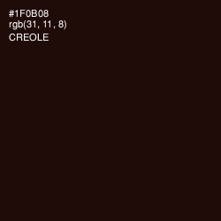 #1F0B08 - Creole Color Image