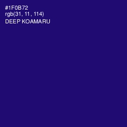 #1F0B72 - Deep Koamaru Color Image