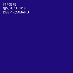 #1F0B7B - Deep Koamaru Color Image