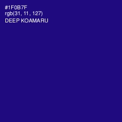 #1F0B7F - Deep Koamaru Color Image