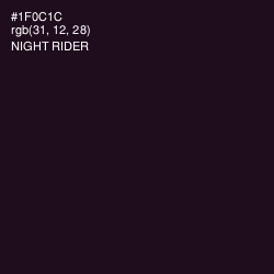 #1F0C1C - Night Rider Color Image