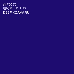 #1F0C70 - Deep Koamaru Color Image