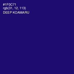 #1F0C71 - Deep Koamaru Color Image