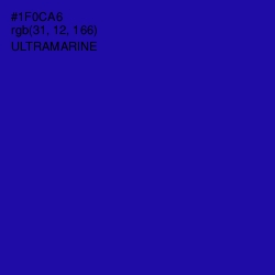 #1F0CA6 - Ultramarine Color Image