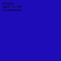 #1F0CB9 - Ultramarine Color Image