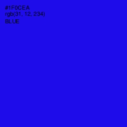 #1F0CEA - Blue Color Image