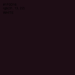 #1F0D16 - Night Rider Color Image