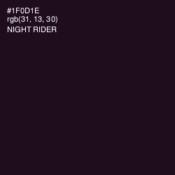 #1F0D1E - Night Rider Color Image