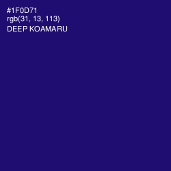 #1F0D71 - Deep Koamaru Color Image