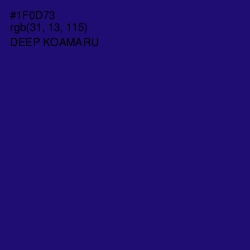 #1F0D73 - Deep Koamaru Color Image