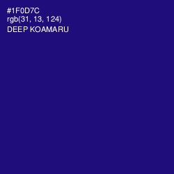 #1F0D7C - Deep Koamaru Color Image