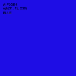 #1F0DE6 - Blue Color Image