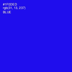 #1F0DED - Blue Color Image