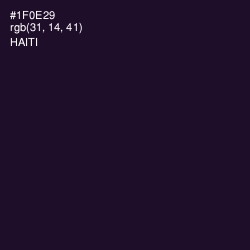 #1F0E29 - Haiti Color Image