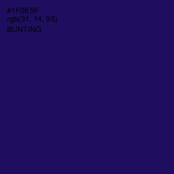 #1F0E5F - Bunting Color Image