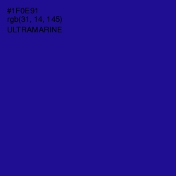 #1F0E91 - Ultramarine Color Image