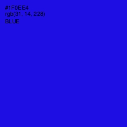 #1F0EE4 - Blue Color Image