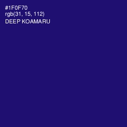 #1F0F70 - Deep Koamaru Color Image