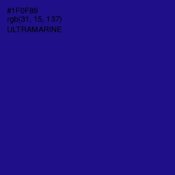 #1F0F89 - Ultramarine Color Image